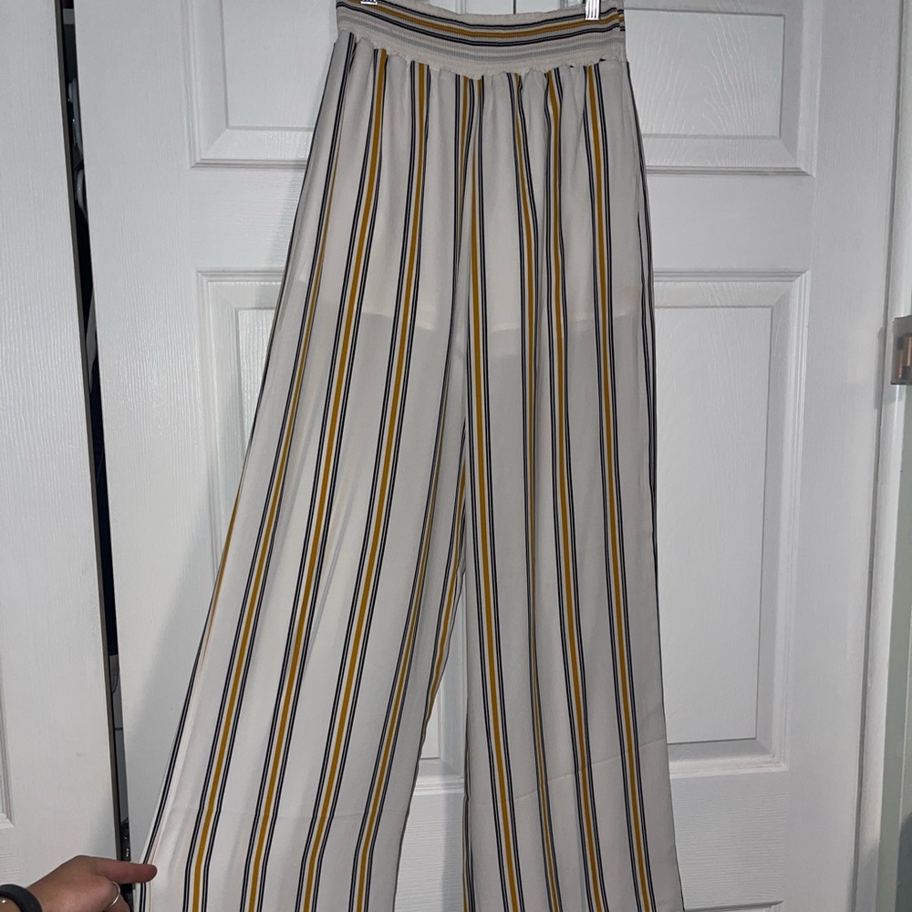 Striped flowy pants